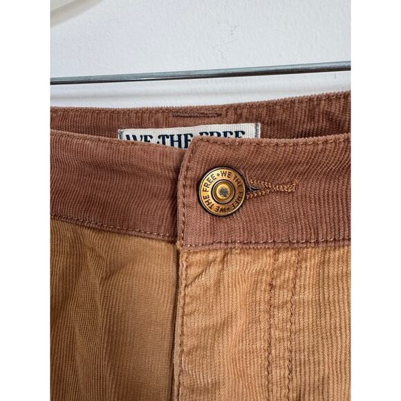 Free People No Boundaries Pieced Cord Jean Flares We The Free - Picture 6 of 10